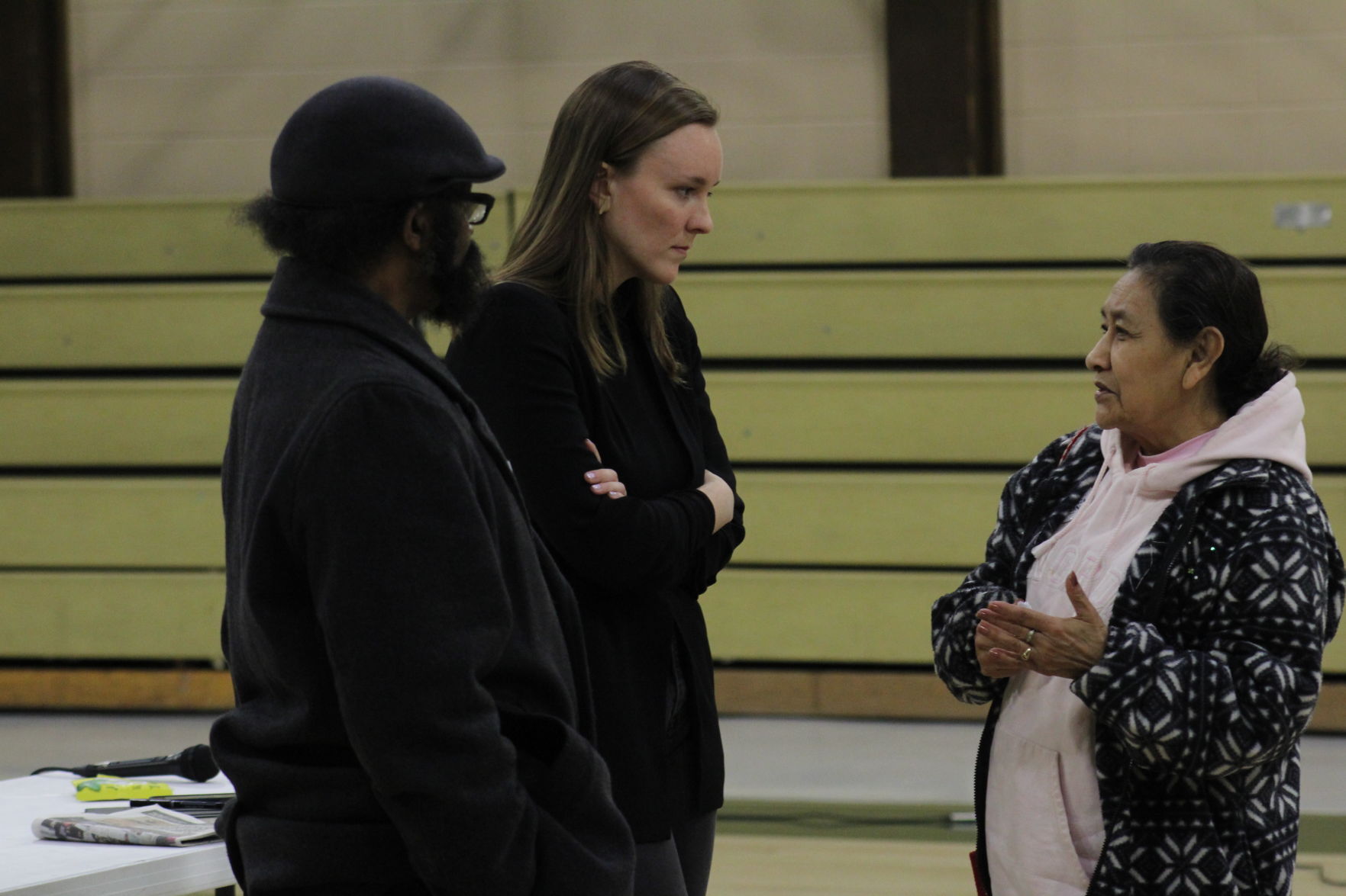 With constituents, March 25